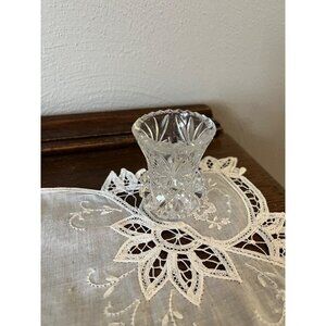 Vintage Princess House Small Cut Glass Vase or Toothpick Holder